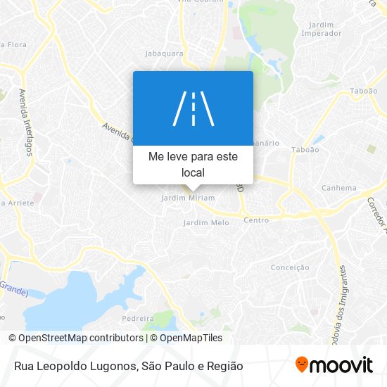 Rua Leopoldo Lugonos mapa