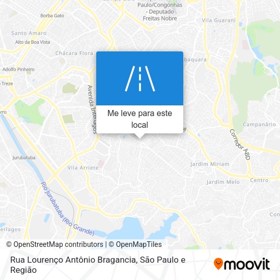 Rua Lourenço Antônio Bragancia mapa