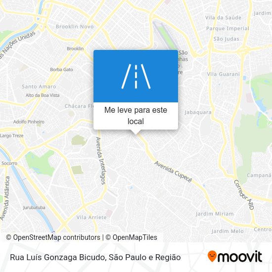 Rua Luís Gonzaga Bicudo mapa