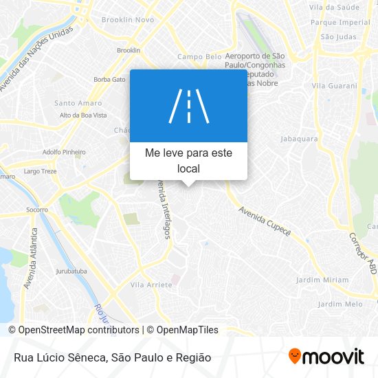 Rua Lúcio Sêneca mapa