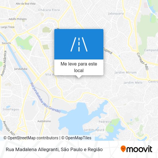 Rua Madalena Allegranti mapa