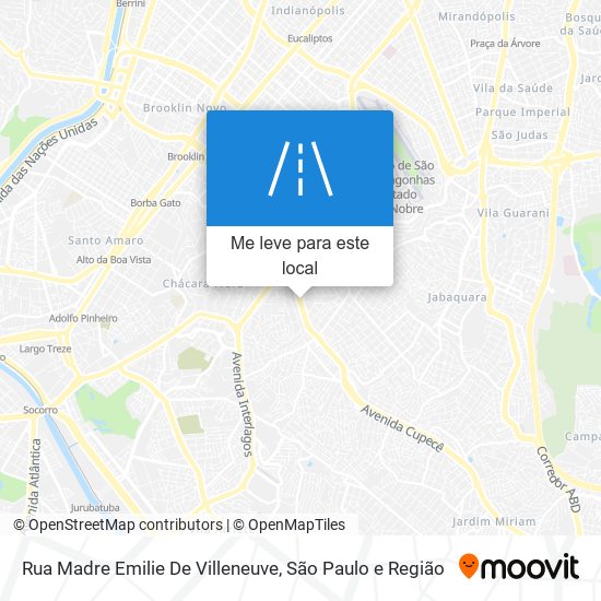 Rua Madre Emilie De Villeneuve mapa