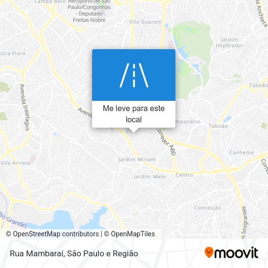 Rua Mambaraí mapa