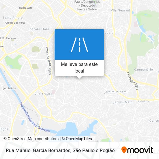 Rua Manuel Garcia Bernardes mapa