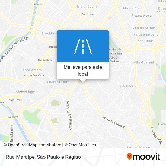Rua Maraípe mapa