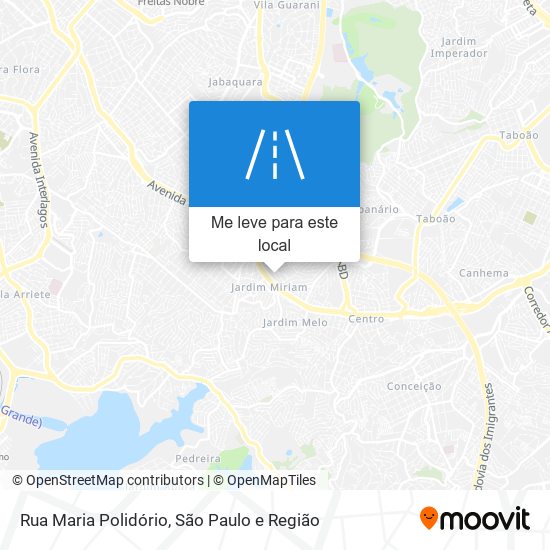 Rua Maria Polidório mapa