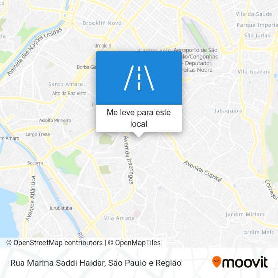 Rua Marina Saddi Haidar mapa