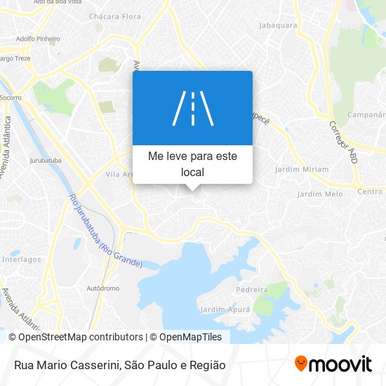 Rua Mario Casserini mapa