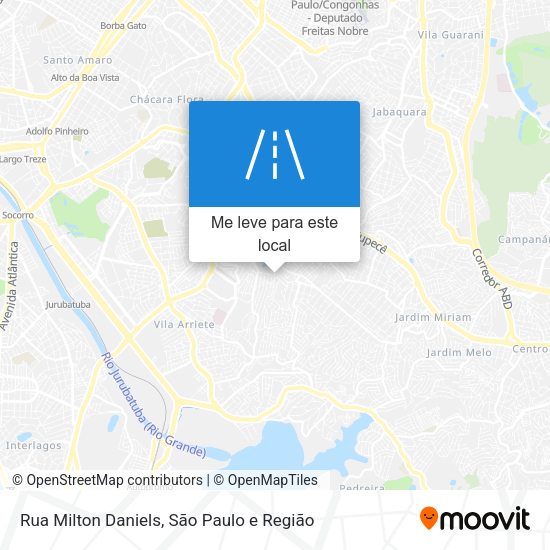Rua Milton Daniels mapa