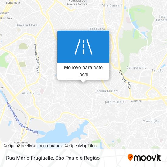 Rua Mário Frugiuelle mapa