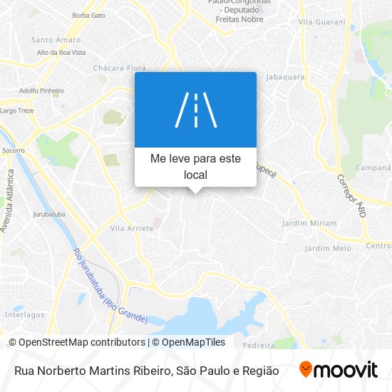 Rua Norberto Martins Ribeiro mapa