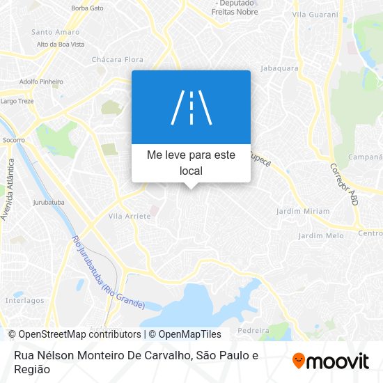 Rua Nélson Monteiro De Carvalho mapa
