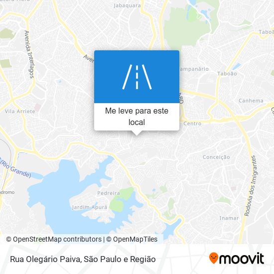 Rua Olegário Paiva mapa