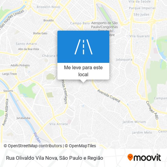 Rua Olivaldo Vila Nova mapa