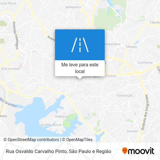 Rua Osvaldo Carvalho Pinto mapa