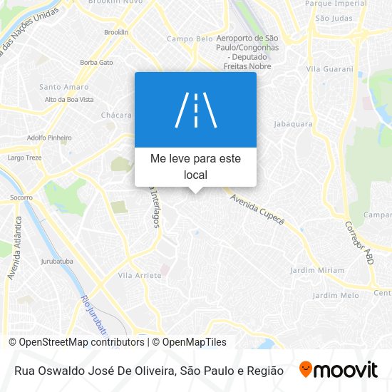 Rua Oswaldo José De Oliveira mapa