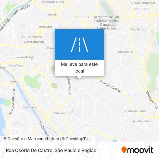 Rua Osório De Castro mapa