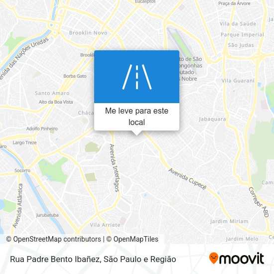 Rua Padre Bento Ibañez mapa