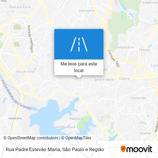 Rua Padre Estevão Maria mapa