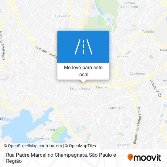 Rua Padre Marcelino Champagnata mapa