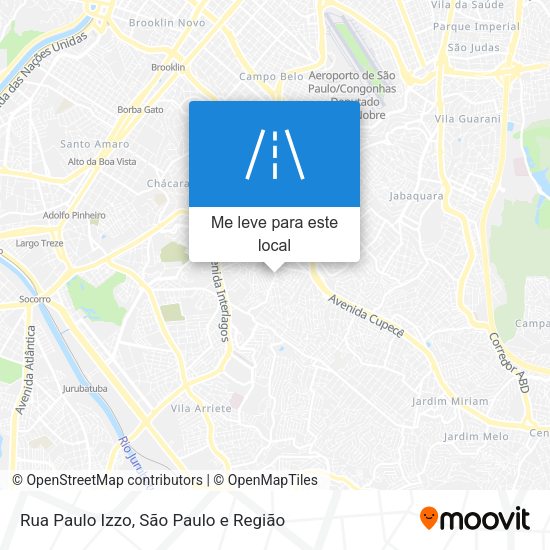 Rua Paulo Izzo mapa