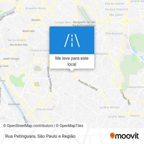 Rua Petinguara mapa