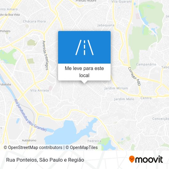 Rua Ponteios mapa