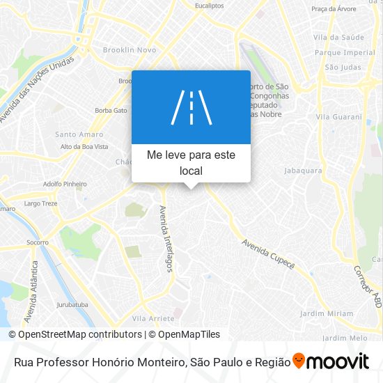 Rua Professor Honório Monteiro mapa