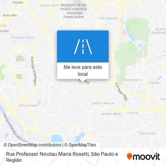 Rua Professor Nicolau Maria Rosetti mapa