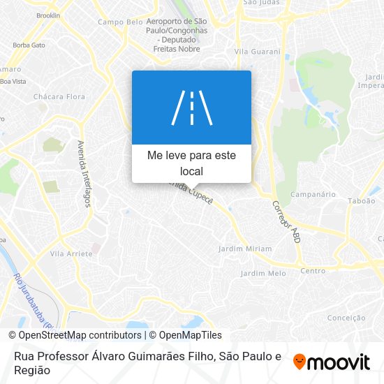 Rua Professor Álvaro Guimarães Filho mapa