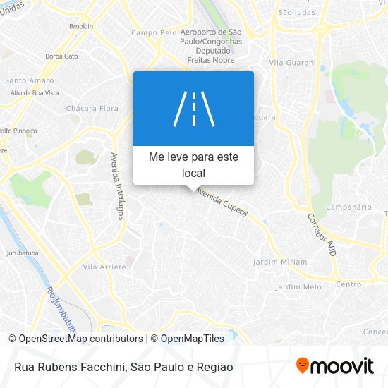 Rua Rubens Facchini mapa