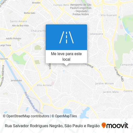 Rua Salvador Rodrigues Negrão mapa
