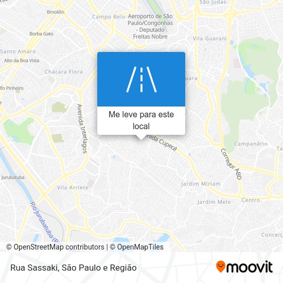 Rua Sassaki mapa
