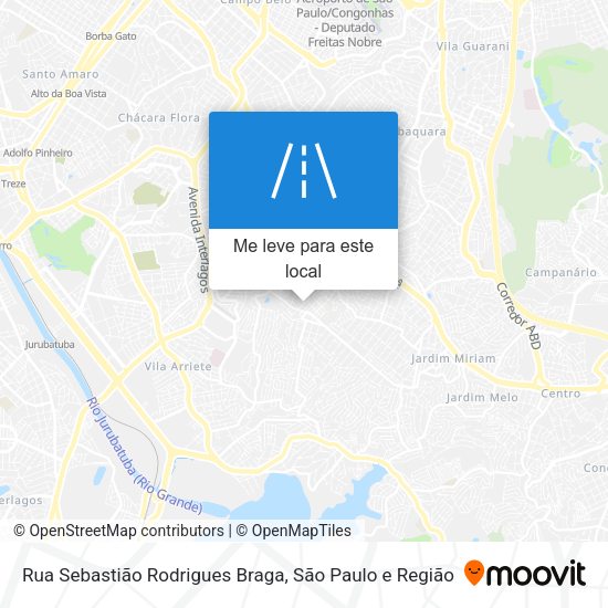 Rua Sebastião Rodrigues Braga mapa