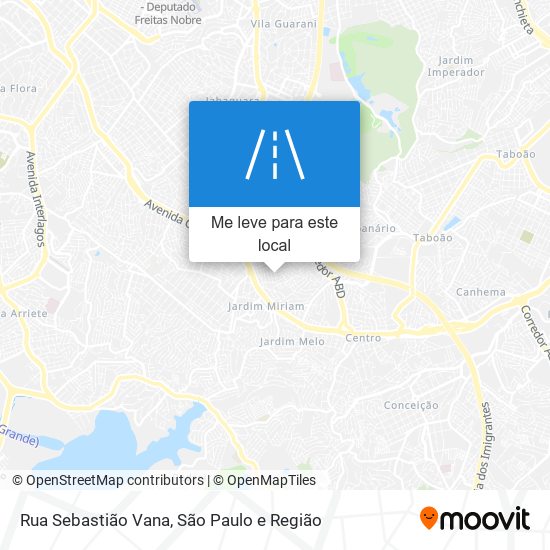 Rua Sebastião Vana mapa