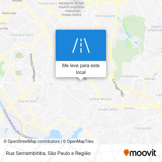 Rua Sernambitiba mapa