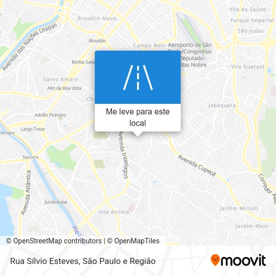 Rua Sílvio Esteves mapa