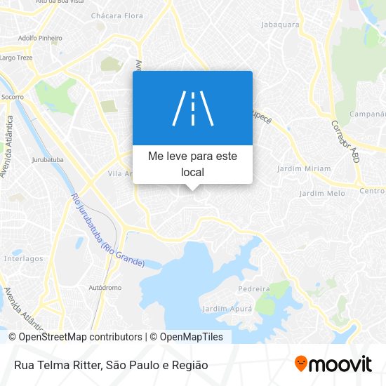 Rua Telma Ritter mapa