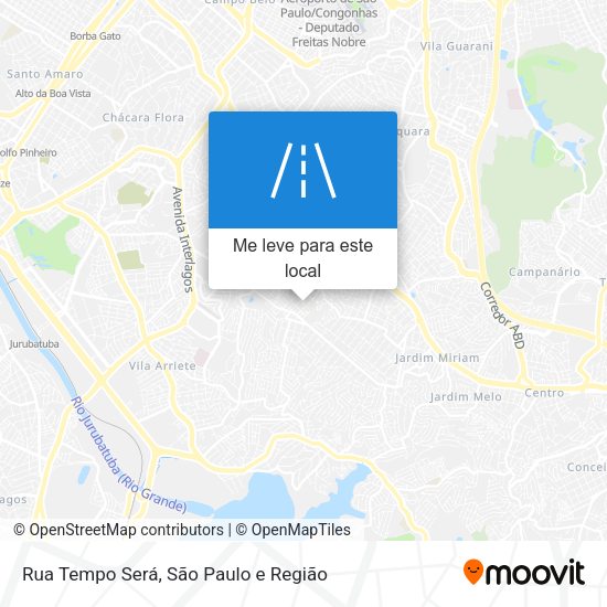 Rua Tempo Será mapa