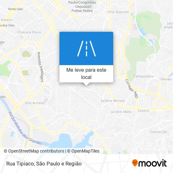 Rua Tipiaco mapa