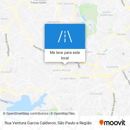 Rua Ventura Garcia Calderon mapa