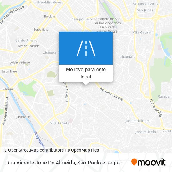 Rua Vicente José De Almeida mapa