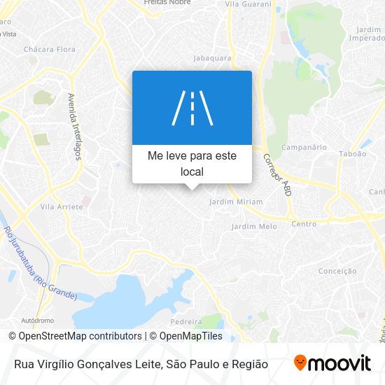 Rua Virgílio Gonçalves Leite mapa