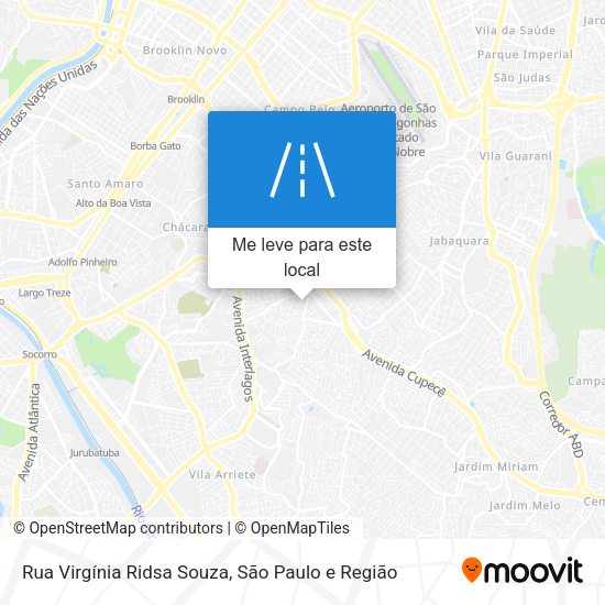Rua Virgínia Ridsa Souza mapa