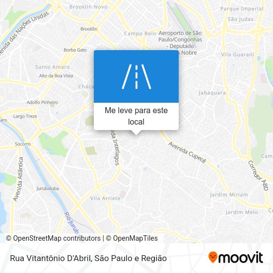 Rua Vitantônio D'Abril mapa