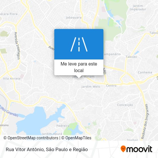 Rua Vitor Antônio mapa