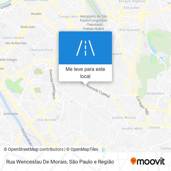Rua Wenceslau De Morais mapa