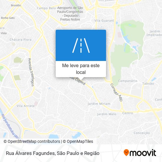 Rua Álvares Fagundes mapa