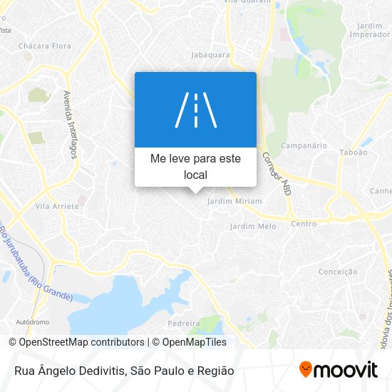 Rua Ângelo Dedivitis mapa