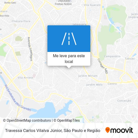 Travessa Carlos Vilalva Júnior mapa